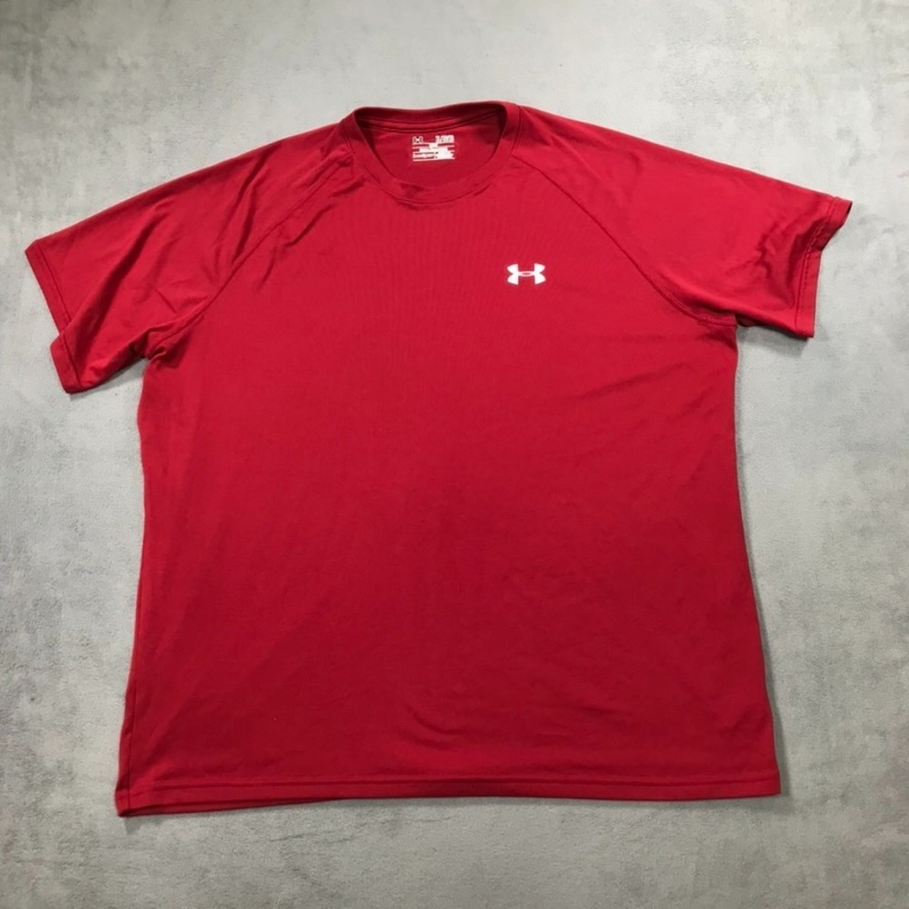 Undrer armour T Shirt Men's XL Red Heat Gear Performance Loose Fit Short Sleeve